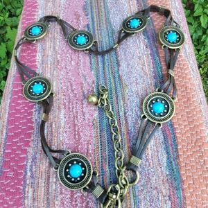 Bronze Medallion Chain Belt